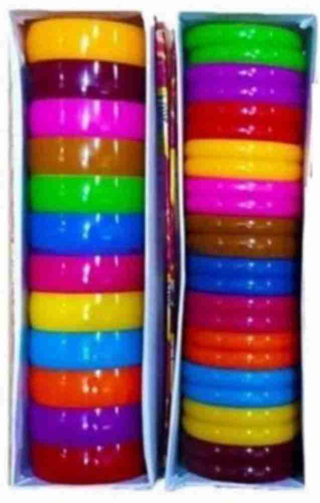 Plastic bangles for deals silk thread jewellery