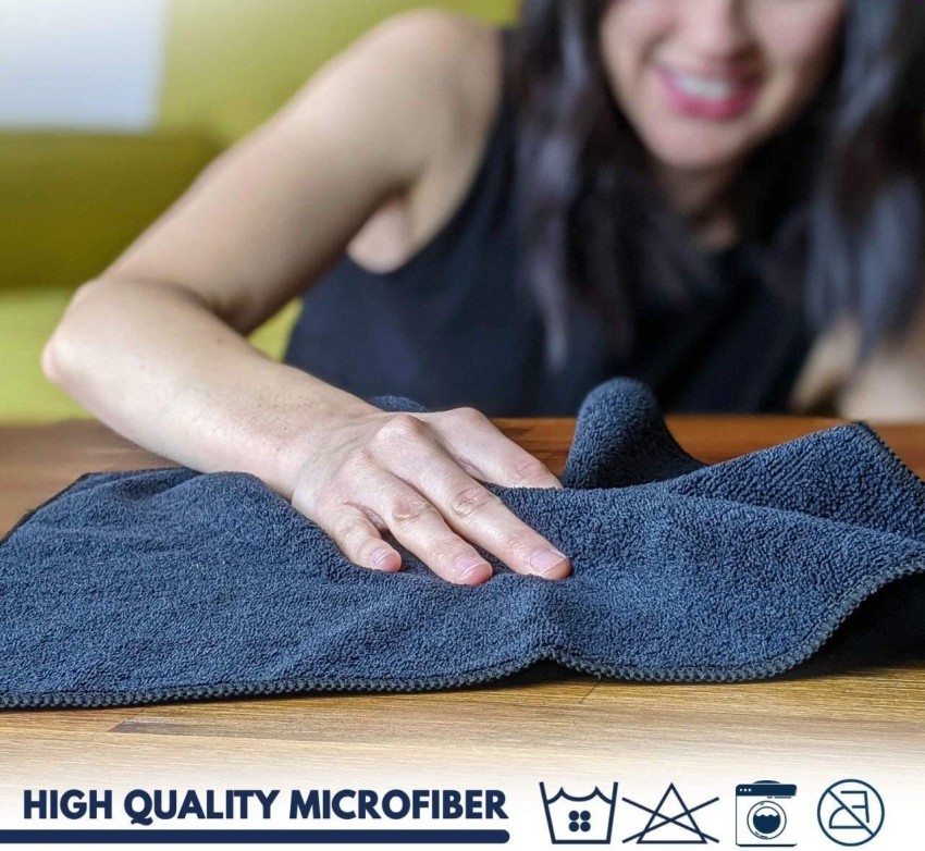  HOMEXCEL Microfiber Towel for Cars 12 Pack, 16 x 16 inch Grey  Microfiber Cleaning Cloths, Ultra Absorbent Car Cleaning Cloth, Lint Free  Streak Free Wash Cloths for Car, Kitchen, and Window : Automotive