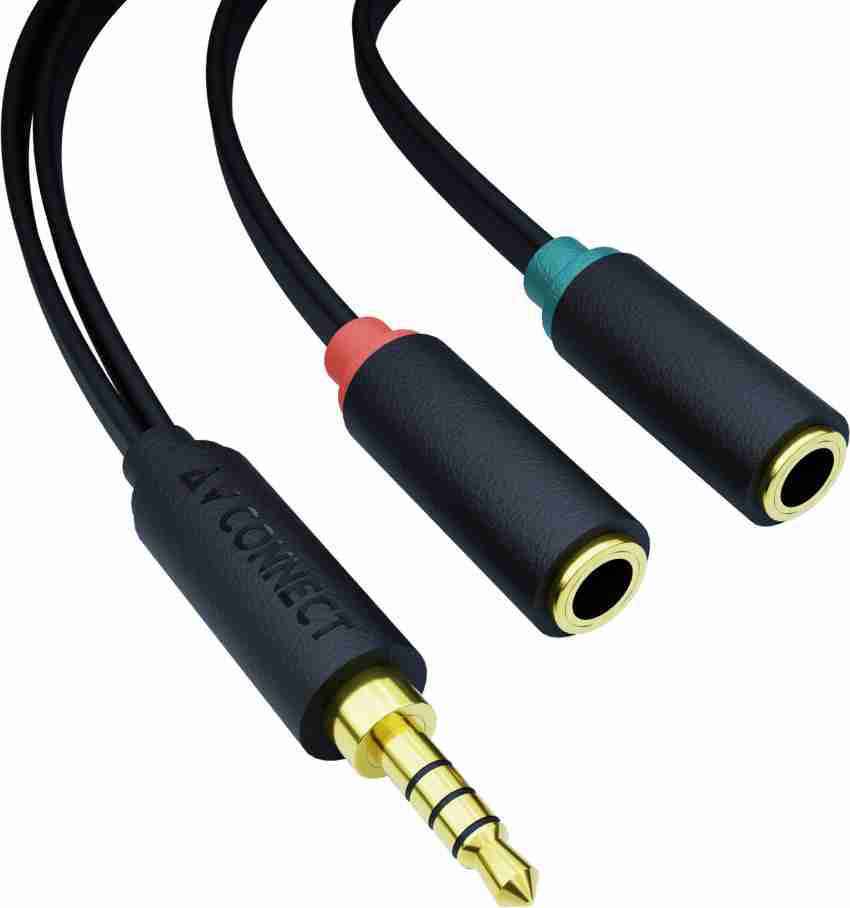 Câble audio 3,5 mm jack 1,2 m avec microphone