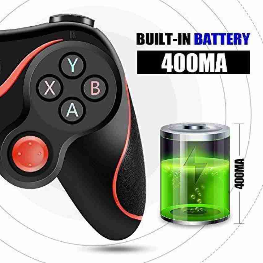 DWH X3 Mobile Wireless Bluetooth Game Controller with Bracket Gamepad  Support iOS/Android/Smart T.V./ PC - Black Joystick (Black, For PC)  Joystick