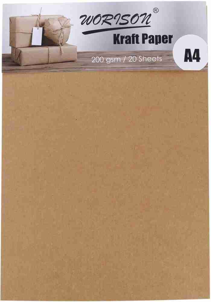 120 Pack Kraft Paper - Brown Stationery Paper- Brown Craft Paper For Arts  and Craft, Drawing, DIY Projects - Letter Size Kraft Paper - Laser & Inkjet