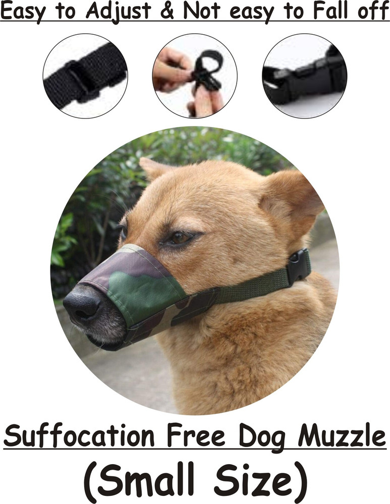 BODY BUILDING Army Printed Dog Mouth Muzzle Suffocation Free Comfortable Padded Dog Muzzle Specially for Small Other Dog Muzzle Price in India Buy BODY BUILDING Army Printed Dog Mouth Muzzle