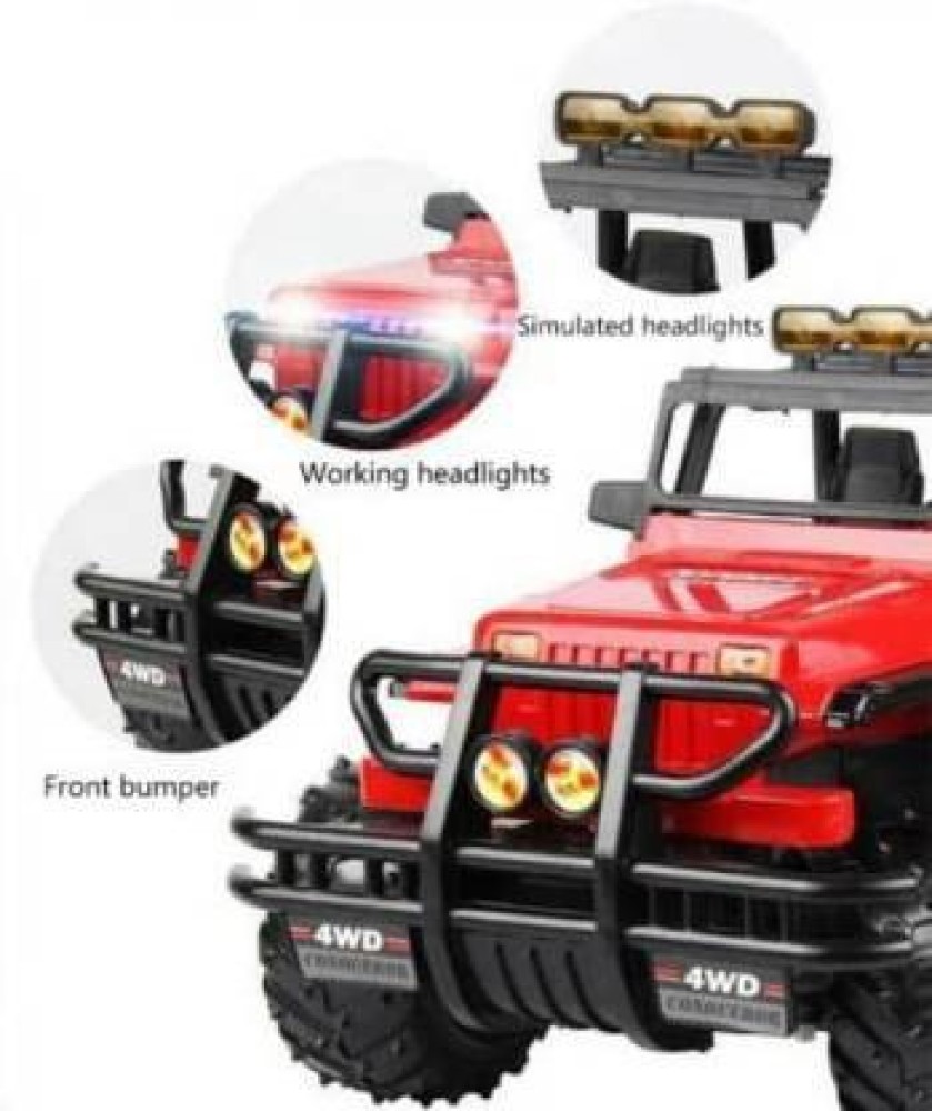 ALLAMWAR Off Road Racing car Remote Controlled Jeep Multi Function Color  Red - Off Road Racing car Remote Controlled Jeep Multi Function Color Red .  Buy Off Road Racing car Remote Controlled