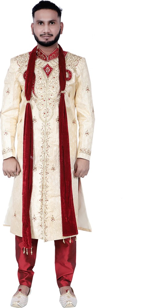 PSKS ETHNIC WEAR Embellished Sherwani Price in India Buy PSKS