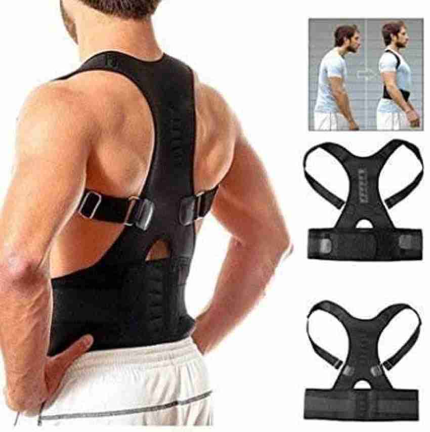 Magnetic Therapy Posture Corrector Brace Back Support Belt for Men