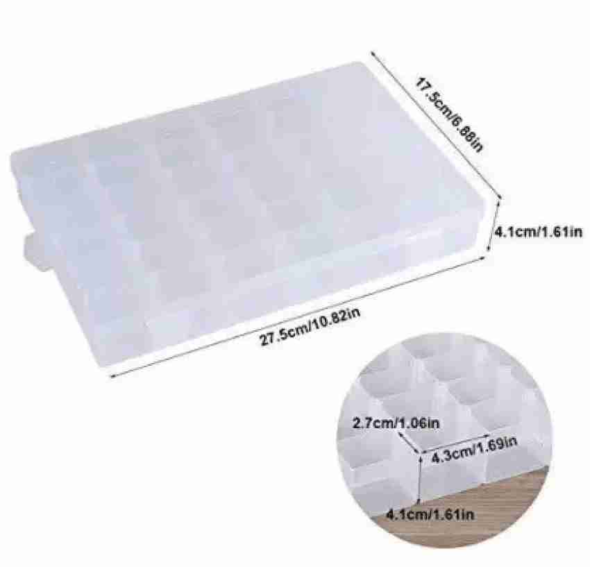 Clear Plastic 36 Grids Storage Box Detachable Dividers Make Up Organizer  Pills Drugs Earrings Bead Jewelry Storage Box Case - AliExpress