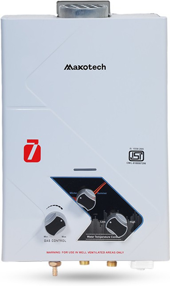 Maxotech 7 L Gas Water Geyser (Raze 7, White) Price in India - Buy Maxotech  7 L Gas Water Geyser (Raze 7, White) online at Flipkart.com