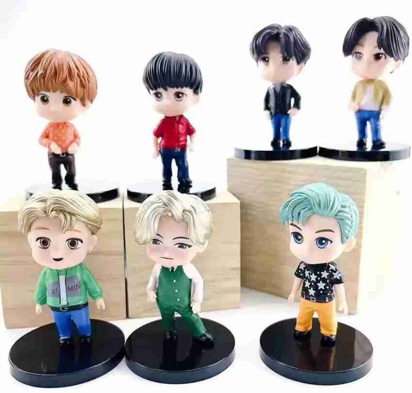 kawaii kart BTS Tiny Tan Dynamite Standing Dolls Set Of 7 Size 8 cm BTS Tiny Tan Dynamite Standing Dolls Set Of 7 Size 8