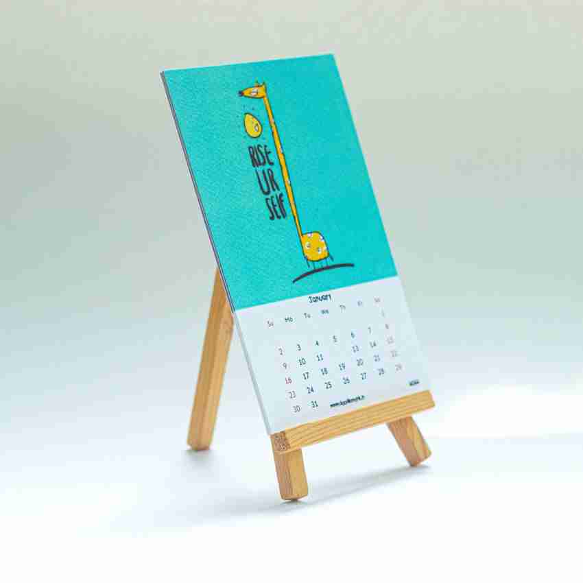 PRINTMAN Elegant Art Table Calendar/ Prabhu Darshan Table Calendar/Crystal  UV Table Calendar/ Motivational Planner Table