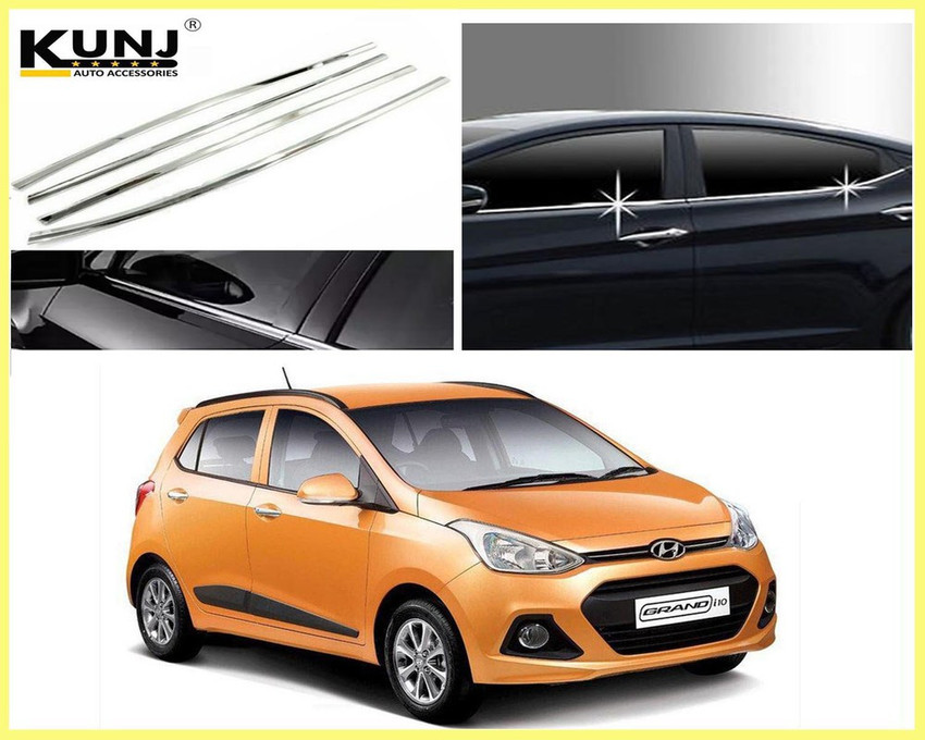 Grand i10 window chrome shop garnish