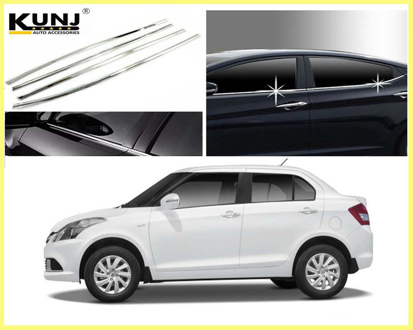 Dzire window sales chrome garnish