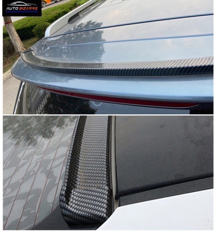 Spoiler Universal Spoiler Wing for Most Cars Rear Trunk and Rear Window  Roof Carbon Fiber Spoiler 45-53in Punch-Free Installation