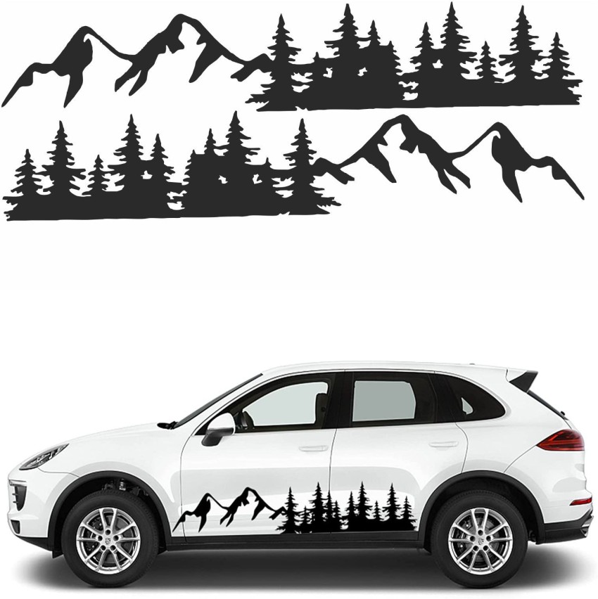 White store car decal