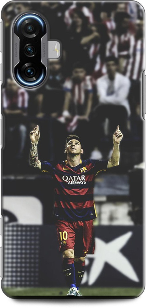 INDICRAFT Back Cover for POCO F3 GT LIONE MESSI FOOTBALL MESSI 10 BARCELONA JERSEY SPORTS INDICRAFT Flipkart