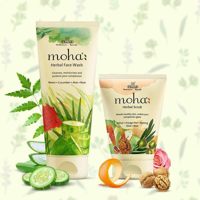 Moha Herbal Face Wash 200ml with Herbal Scrub 50gm Price in India Buy Moha Herbal Face Wash 200ml with Herbal Scrub 50gm online at Flipkart