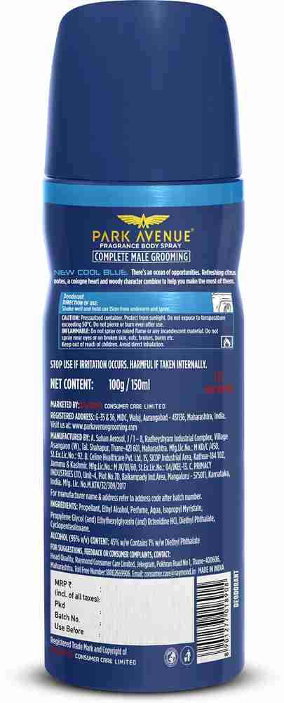 Park avenue cool blue perfume cheap