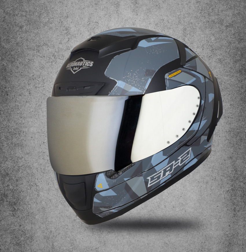 Chrome best sale visor helmet