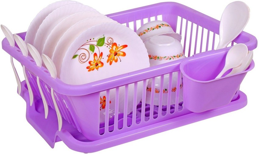 Purple discount dish drainer