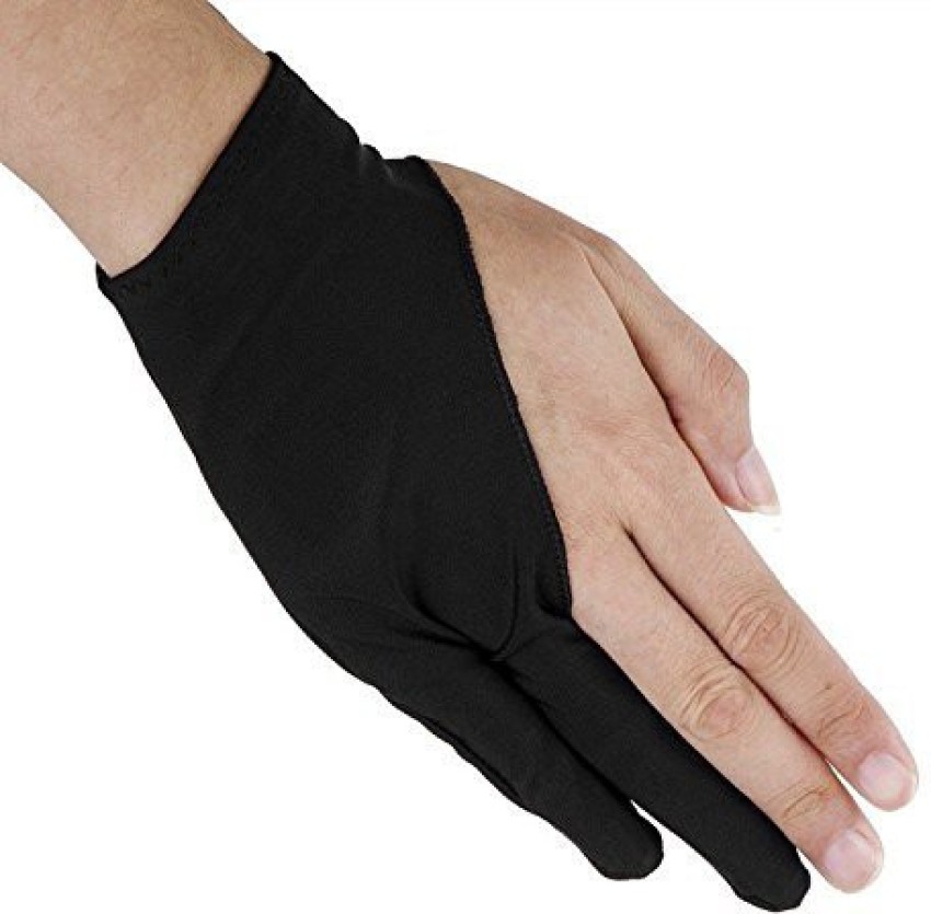 SKUDGEAR Original Anti-Fouling Artist Two-Finger Glove for Pencil  Sketching, Watercolours Painting and Graphics Drawing Tablet (Free Size)  Reusable