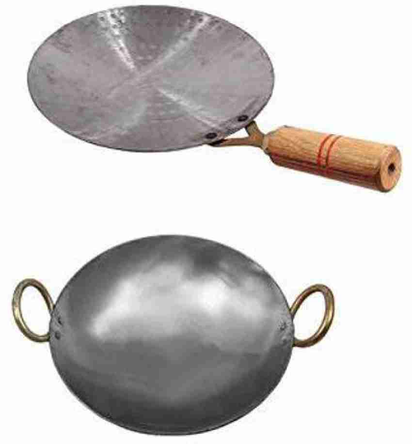 Original Handmade Indian Loha Lokhand Iron Roti -Dosa Tawa Chapati Tawa -14  inch