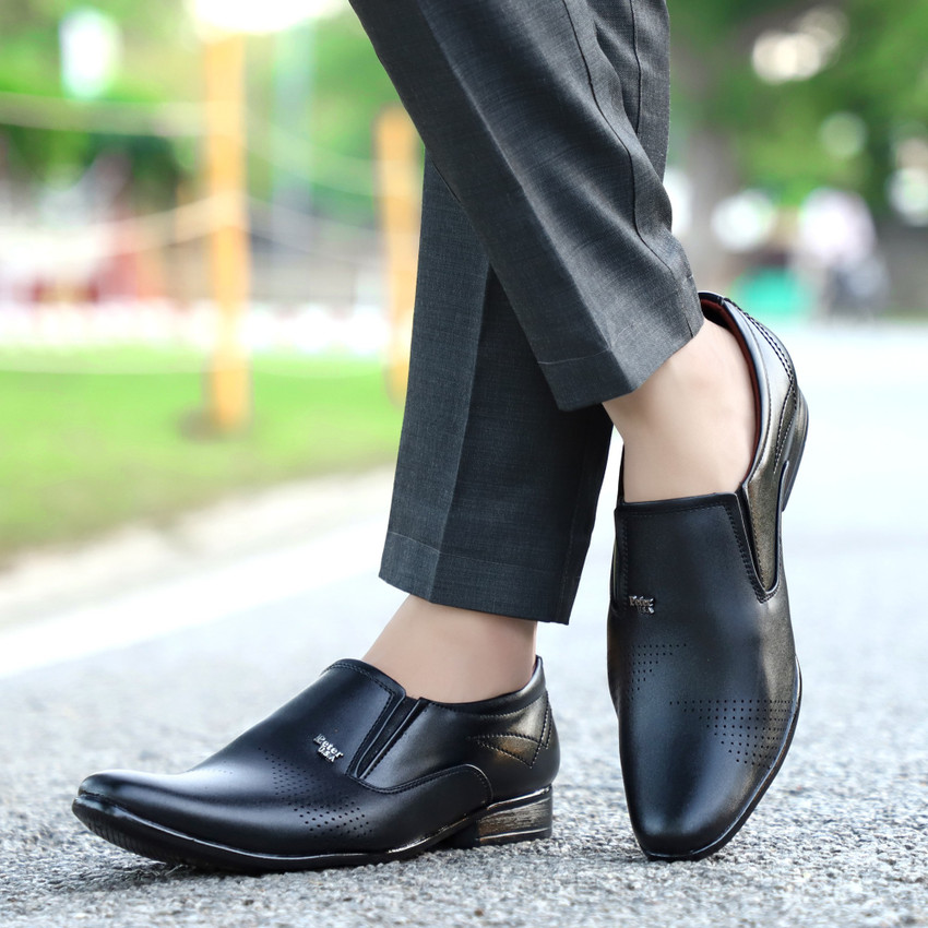 PETER U.S.A Formal shoes for men black Color Slip On For Men Buy