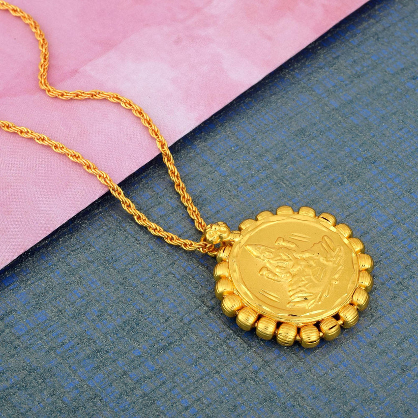 Lakshmi gold clearance coin pendant