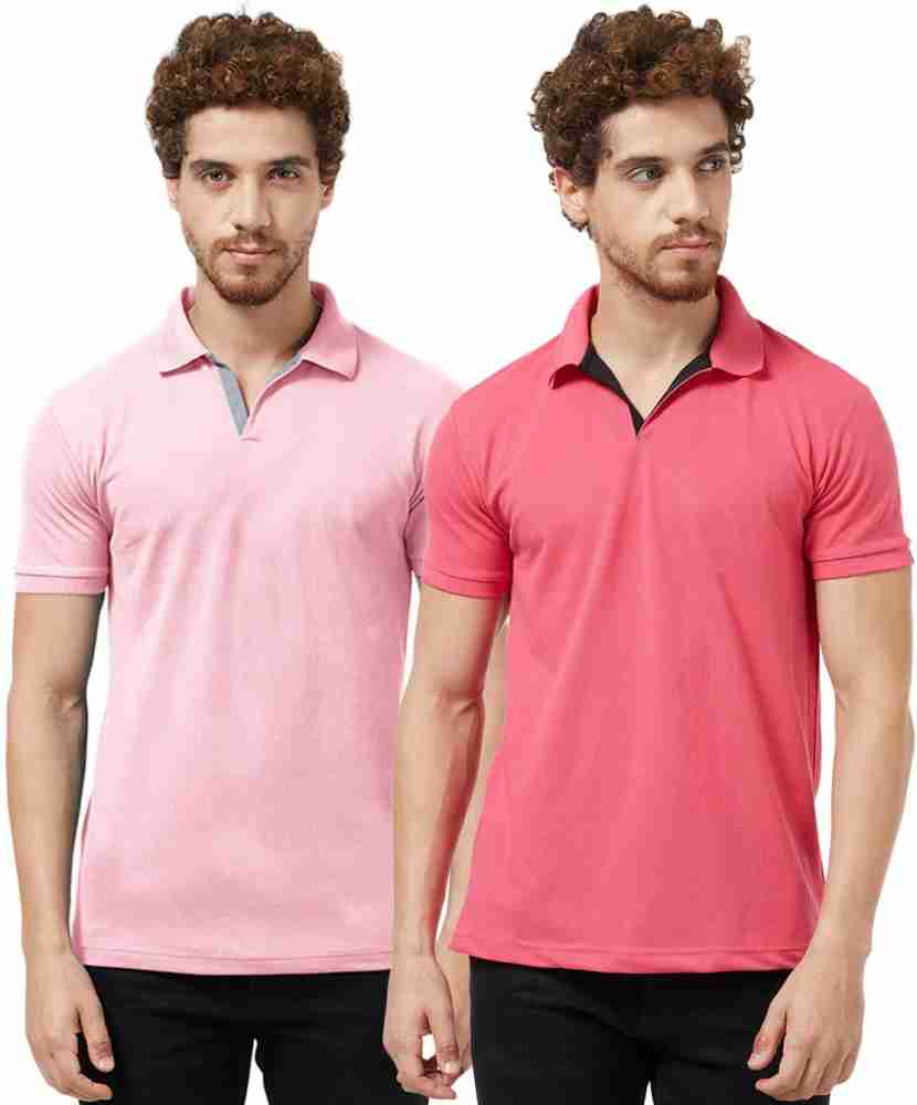 Buy online Men Solid Cotton Polo T-shirt from top wear for Men by Inkkr for  ₹340 at 66% off