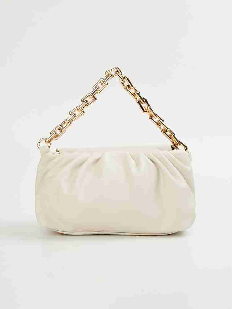 Womens Off White Coloured Sling Bag