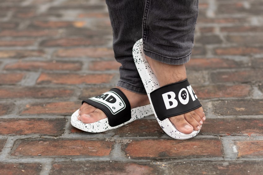 Richale New Latest White Slippers For Mens