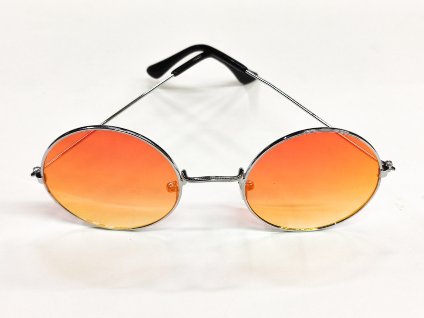 Orange round 2025 glasses