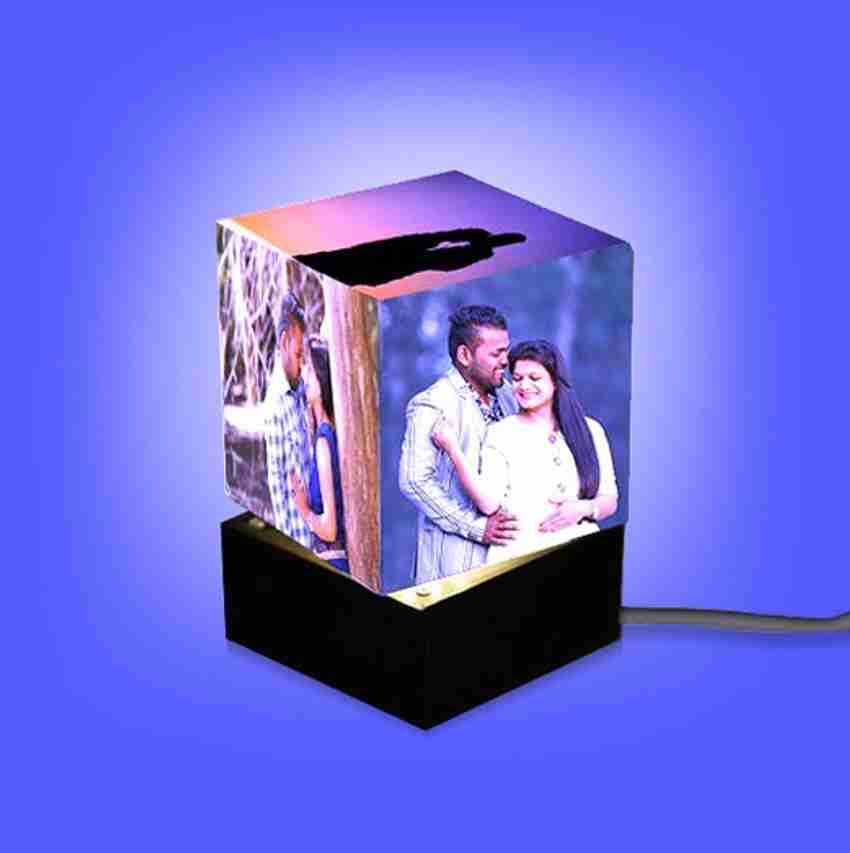 Night lamp with photo clearance frame