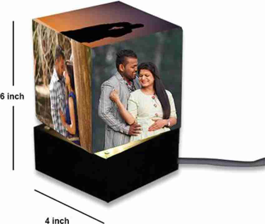 Night lamp with photo clearance frame
