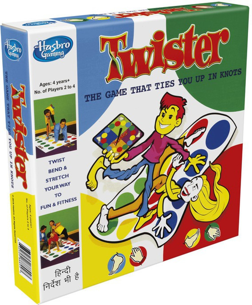 HASBRO GAMING Twister Party Game For Family and Kids Ages 4 and Up Indoor and Outdoor Classic Game Educational Board Games Board Game