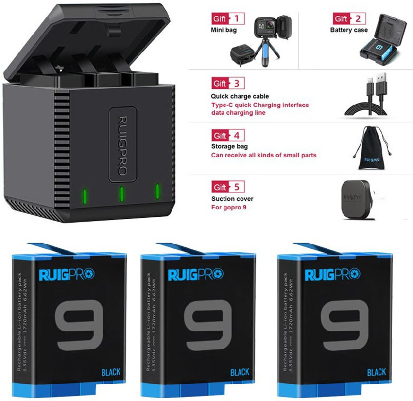 gopro hero 9 black charging