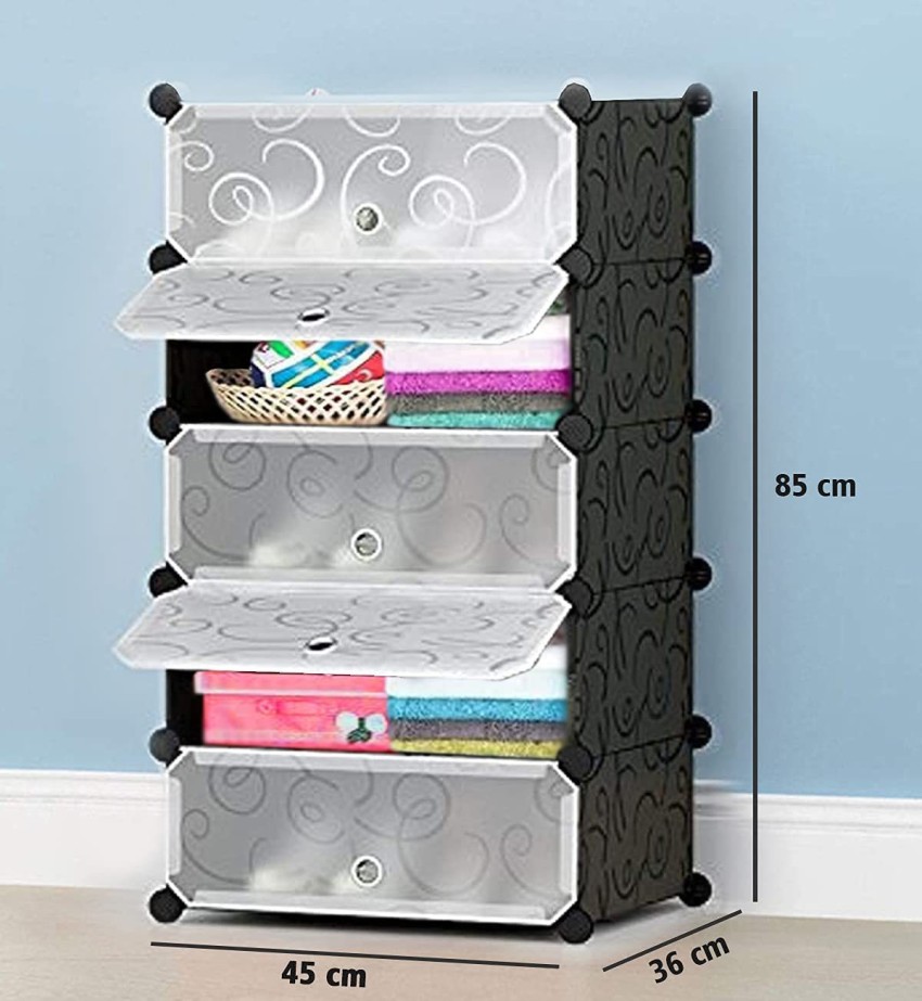 PAGALYetrade Cupboard Organizer for Clothes Multi Purpose Plastic Shelf  Clothes box(pack 4) PC Collapsible Wardrobe Price in India - Buy  PAGALYetrade Cupboard Organizer for Clothes Multi Purpose Plastic Shelf  Clothes box(pack 4)