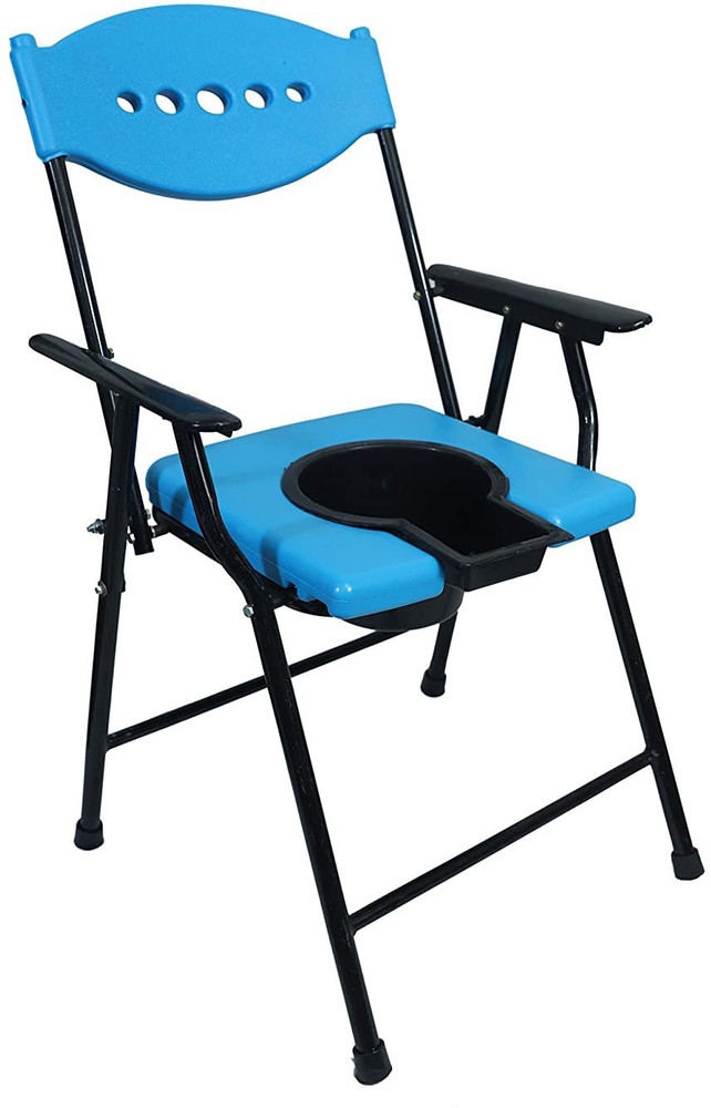 SEPBORN Commode Chair for unisex ADULT Folding Elderly Disabled and Material High Strength Bathing Mobile Commode Chair BLUE Color Commode Shower Chair Price in India Buy SEPBORN Commode Chair for uni...