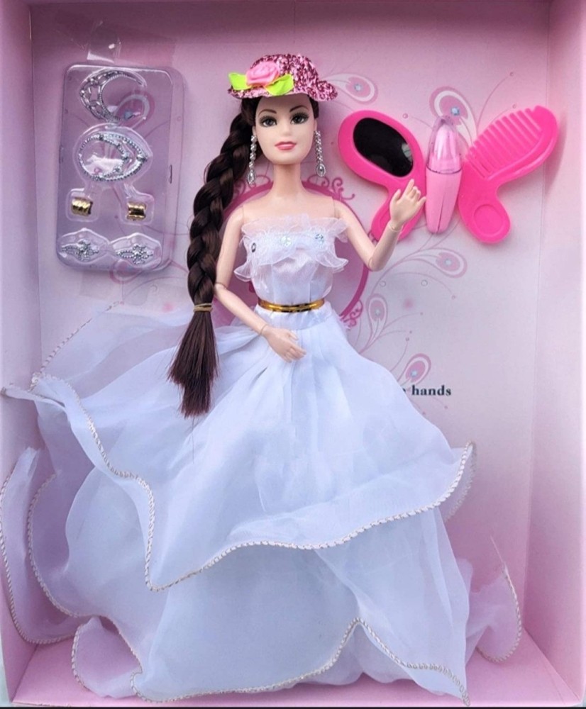 Ramji enterprise Plastic Fashion Long Hair Doll with Movable