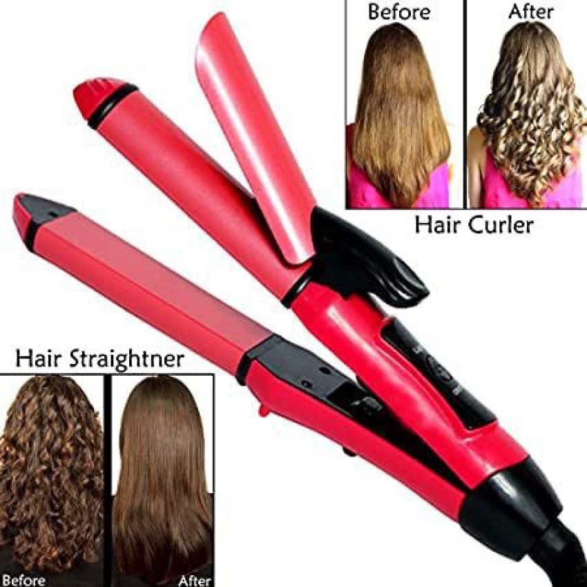 Hair straightener plus on sale curler