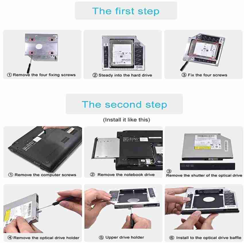 ADAPTADOR DE DVD A HDD LAPTOP SECOND HDD CADDY – Tecnosal Sv