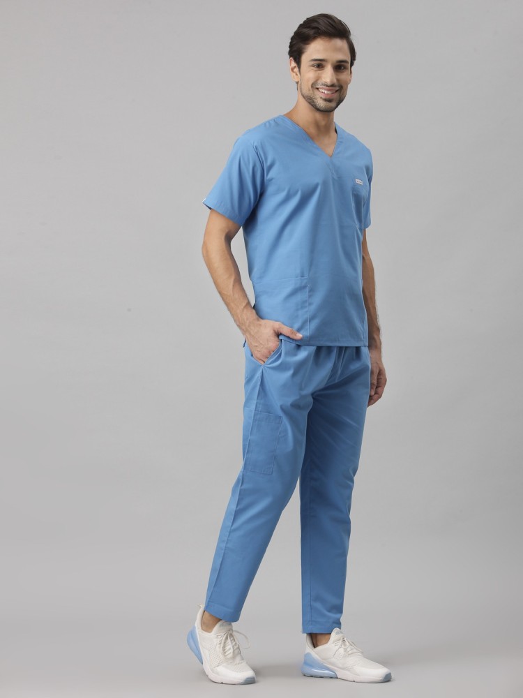 c-guard® V neck jogger scrub suit for men_XS Pant, Shirt Hospital