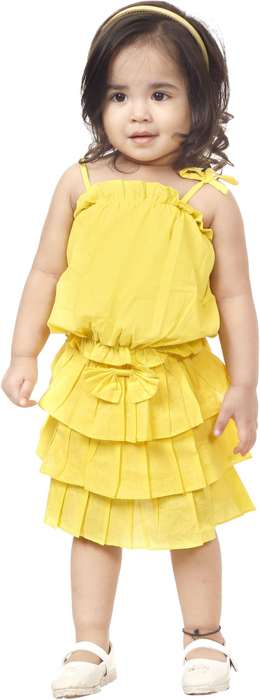 Twin Collection Baby Girls Party Festive Top Skirt Price in India