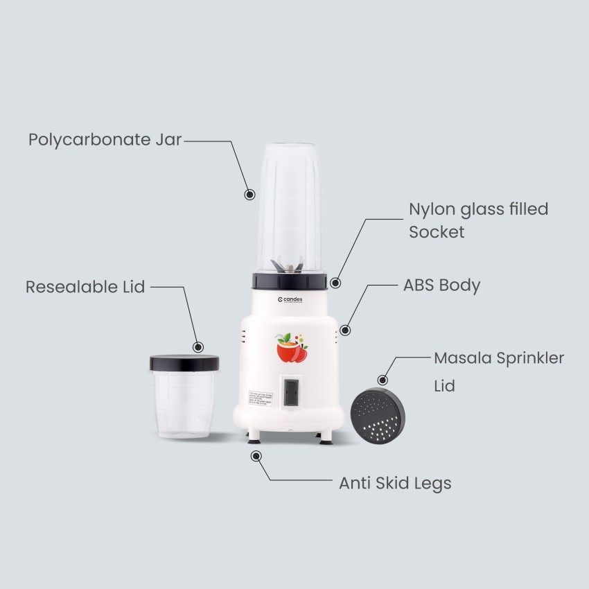 Cookwell 3 Jar 500w Nutribullet Mixer, For Wet & Dry Grinding, Below 200 W