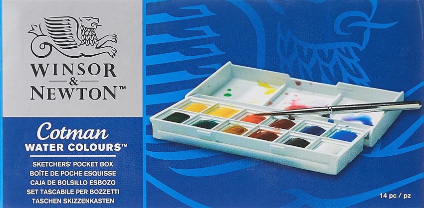 Winsor & Newton Cotman Water Colors Sketchers Metal Box