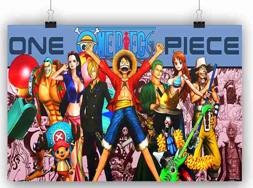 One piece combo poster 1657 Paper Print - Animation & Cartoons