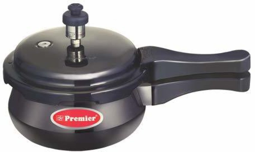 Premier Trendy Black Cucina Handi Pressure Cooker with glass lid – 3 Liters.