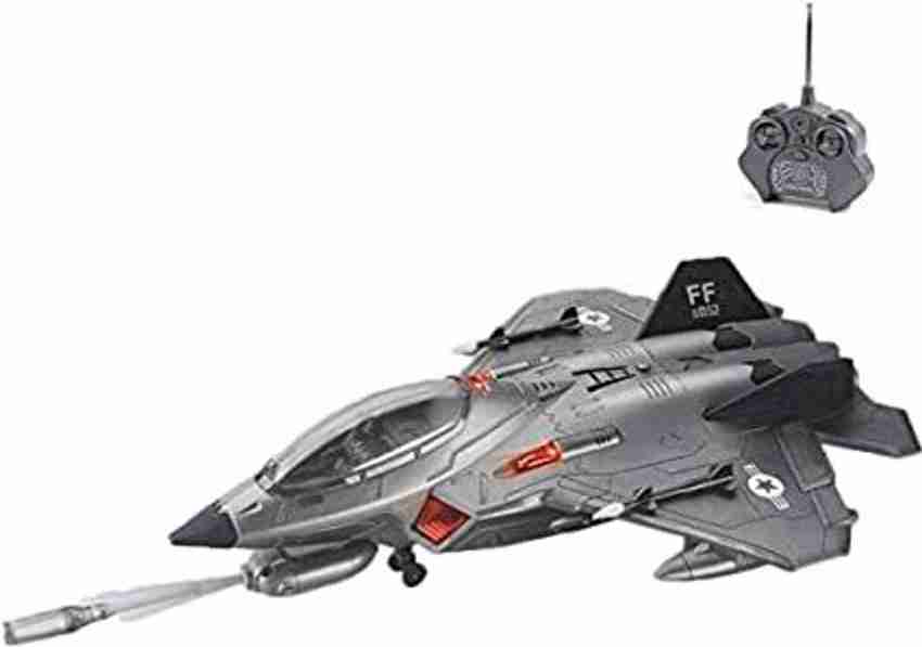 Radha Kripa RC Remote Control F22 Raptor Fighter Jet Plane Air Force Army Sukhoi Aeroplane Aircraft Toy for Kids Runs ON Ground RC Remote Control F22 Raptor Fighter Jet Plane Air