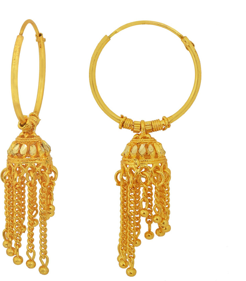 Jhalar earrings gold sale