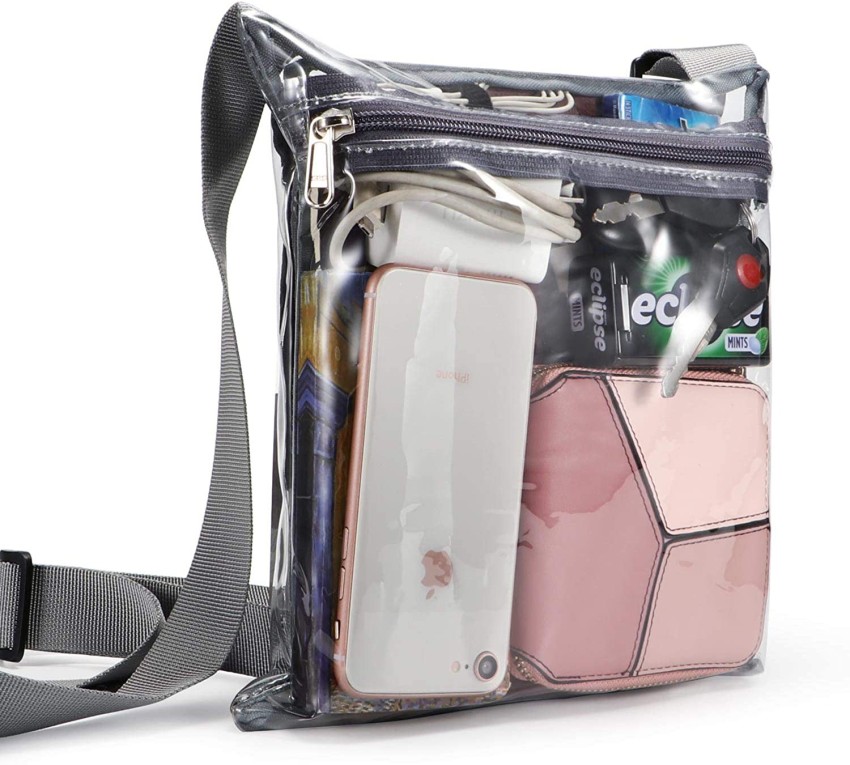 Clear plastic sling on sale bag