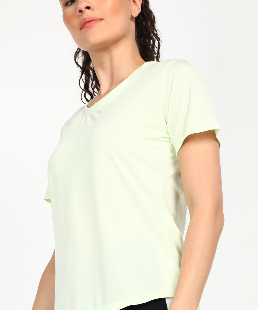 Nike green shop t shirt women's