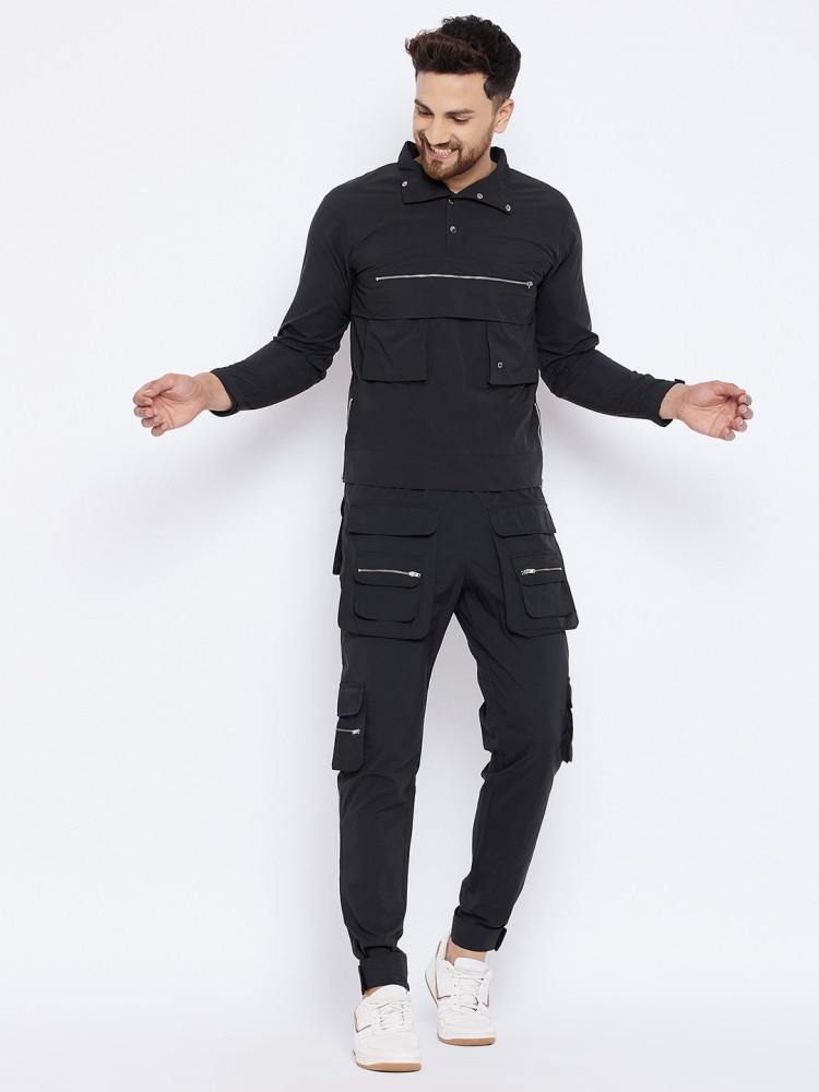 FUGAZEE Solid Men Track Suit - Buy FUGAZEE Solid Men Track Suit Online at  Best Prices in India